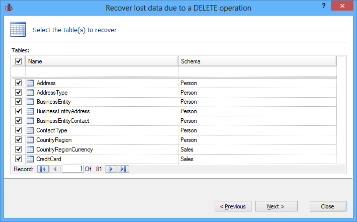 Recover Deleted Sql Data From A Backup Or From Online Database Files 2298