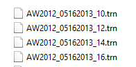 Adding AW2012_0516files to the auditing process