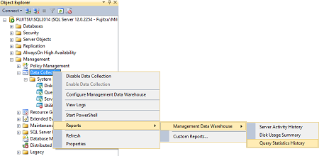 Choosing the Query Statistics History