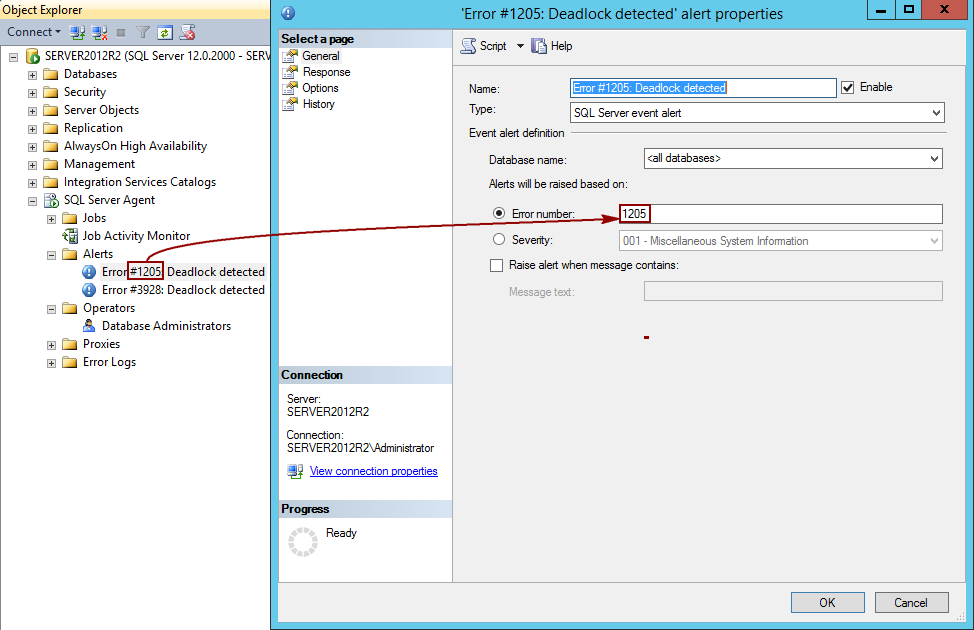 microsoft sql node error 1205