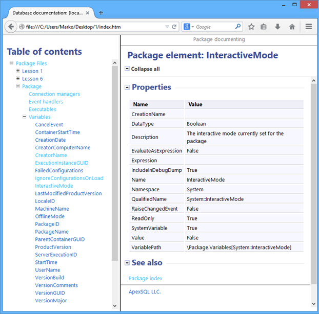 Package element:InteractiveMode