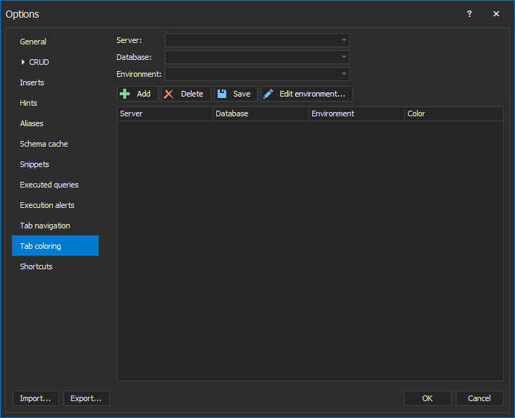 How to set different connection colors in SSMS