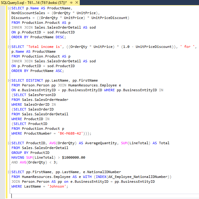 sql select examples