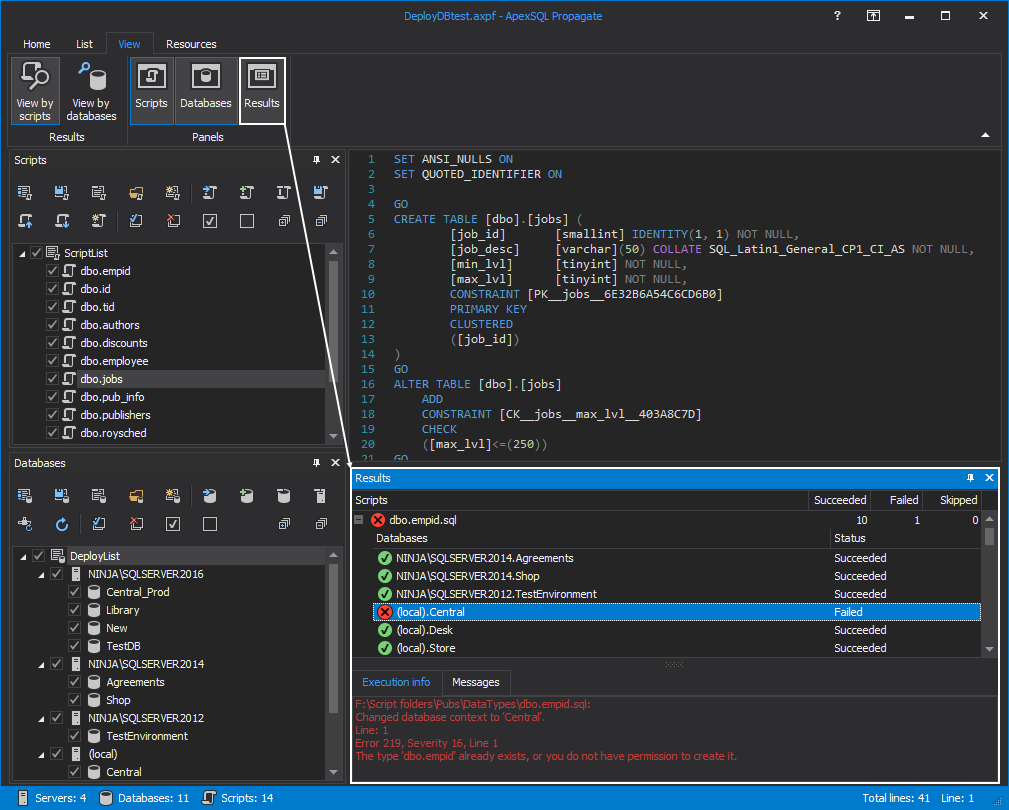 How To Execute SQL Scripts Against Multiple SQL Databases At The Same Time