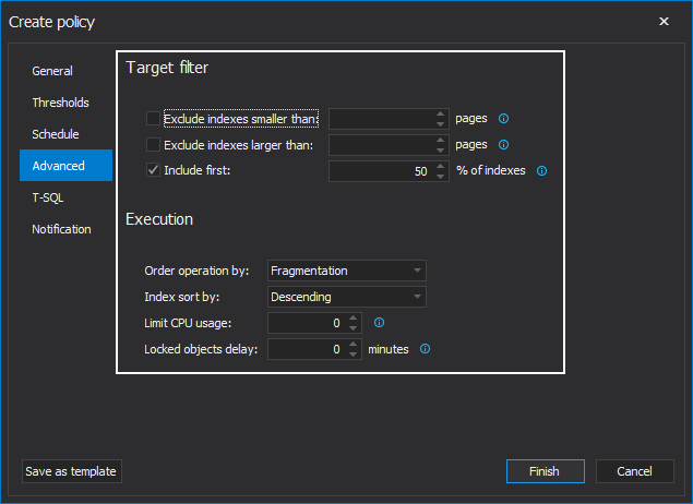 Creating policy options