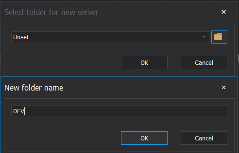 Create New Folder for added SQL Server instances