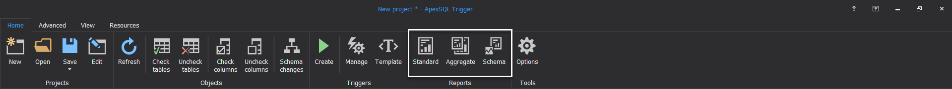 ApexSQL Trigger - Reports