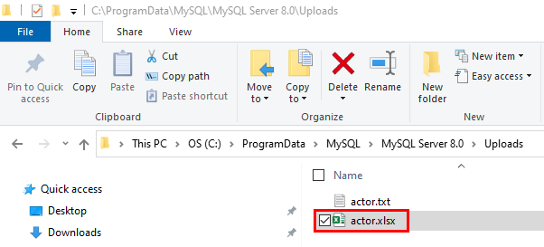 Save newly imported data in .xlsx file format