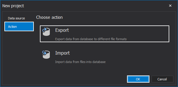 Export data to a file format